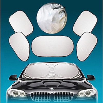 Tấm Che Nắng Kính Xe Ô Tô - Bộ 6 Miếng Chống Nắng Kính Xe - Phản Quang Cách Nhiệt