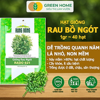 Hạt Giống Rau Bồ Ngót Greenhome, Gói 0,5g, Dễ Trồng Quanh Năm, Nảy Mầm Cao, Thu Hoạch Nhanh, Năng Suất Cao R18