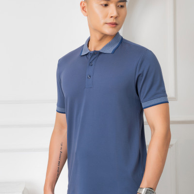 Áo polo nam ngắn tay ALIGRO chất liệu cotton cao cấp, thấm hút mồ hôi tốt, kháng khuẩn, basic ALGPLO28