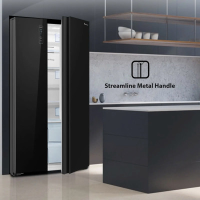 Tủ lạnh Side By Side Hisense Inverter Pro 519 Lít HS56WBG, Mặt Gương Sang Trọng, bảo hành 3 năm - HÀNG CHÍNH HÃNG