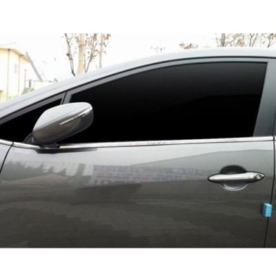 Bộ nẹp viền cong kính, chân kính INOX dành cho xe KIA Cerato 2016-2019