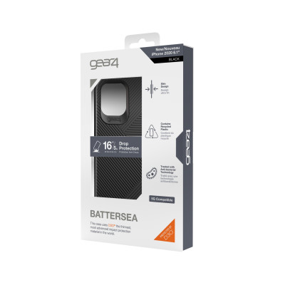 Ốp lưng Gear4 Battersea iPhone - Công nghệ chống sốc độc quyền D3O, kháng khuẩn, tương thích tốt với sóng 5G - Hàng chính hãng