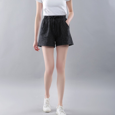 Quần đùi mặc nhà nữ ,Quần short nữ cạp chun có dây buộc chất đũi mát mặc đi biển, đi chơi mùa hè HB36