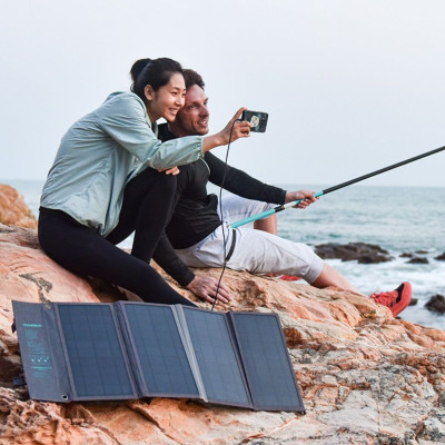 Bộ sạc Choetech SC006 năng lượng mặt trời 40W di động có thể gấp gọn (hàng chính hãng)