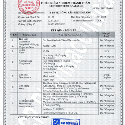 [Combo 2 lọ 30 viên] TPBVSK HỒNG SÂM KIỆN KHANG - Hỗ trợ tăng cường sức đề kháng, giảm mệt mỏi, tăng cường sức khỏe