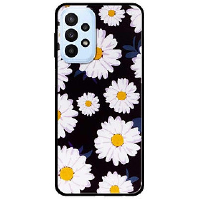 Ốp lưng dành cho Samsung A23 4G - A53 5G - A73 5G - Cúc Nhuỵ Vàng Nền Đen