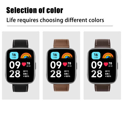 Dây đeo da cho đồng hồ thông minh Xiaomi Redmi Watch 3 Active, Lite / Redmi Watch 5 Lite, Active - Dây đeo smartwatch - Hàng chính hãng