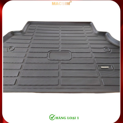 Thảm lót cốp xe ô tô Ford Everest 2008-2015 nhãn hiệu Macsim chất liệu TPE cao cấp màu đen