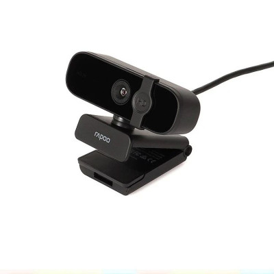 Rapoo C280 Webcam 2K HD Với USB2.0 Với Nắp Đậy Camera Có Thể Xoay Mic - Hàng Chính Hãng