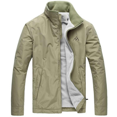 Áo khoác dù nam cổ trụ 2 lớp lót nỉ cao cấp AKD38