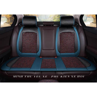 (Full bộ xe 5 chỗ) Lót Ghế Ô Tô hạt gỗ massage cao cấp chất liệu gỗ thoáng mát, thoải mái khi lái xe