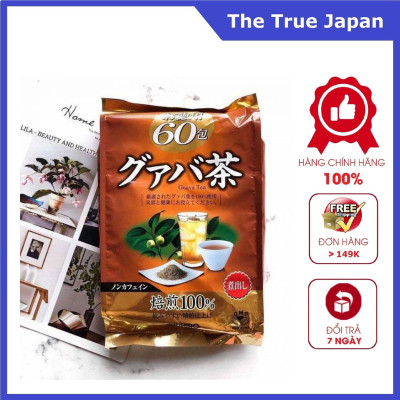 Trà ổi Guava Hiệu Orihiro 120g(2g*60 gói) - Tặng túi zip 3 kẹo mật ong Senjaku