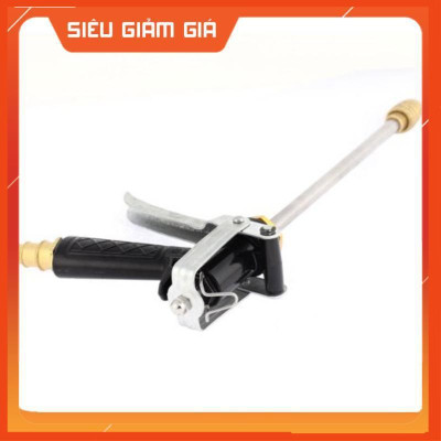 Bộ dây vòi xịt nước rửa xe, tưới cây . tăng áp 3 lần, loại 15m 206318 đầu đồng,cút,+ tặng đai