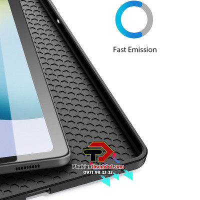 Bao da chống sốc cho Samsung Galaxy Tab S6 Lite 2024 chính hãng Dux Ducis Domo có ngăn đựng bút - Hàng chính hãng