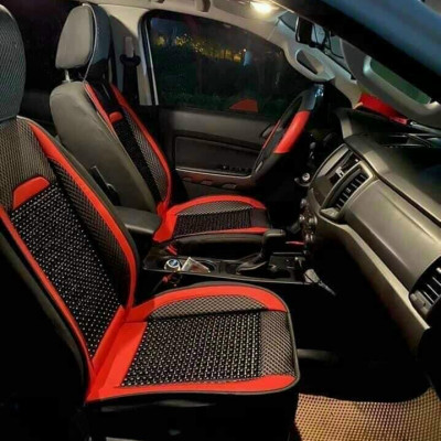 Lót ghế tựa lưng dạng hạt gỗ cao cấp cho ô tô