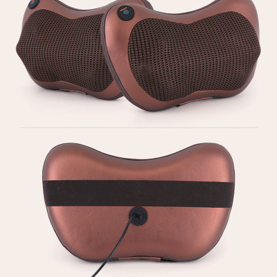 Gối massage hồng ngoại 8 bi matxa cổ, lưng, vai, gáy, toàn thân - hàng chính hãng