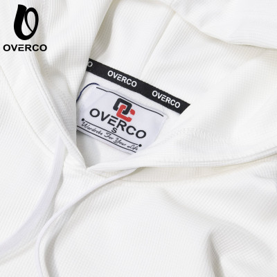 Áo khoác hoodie Overco kiểu dáng basic màu trắng