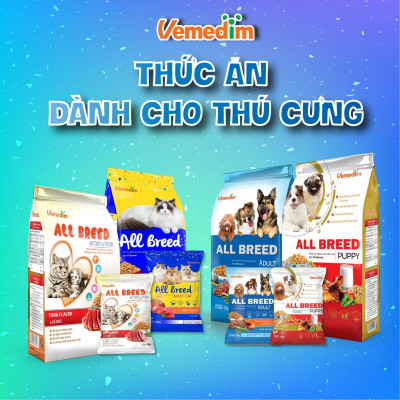 Vemedim Canine milk sữa bột bổ sung protein và calcium cho chó, an toàn khỏe mạnh, gói 100g 
