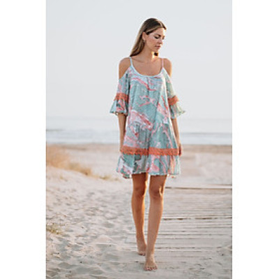 Đầm 2 Dây Trễ Vai Cotton Isla Bonita