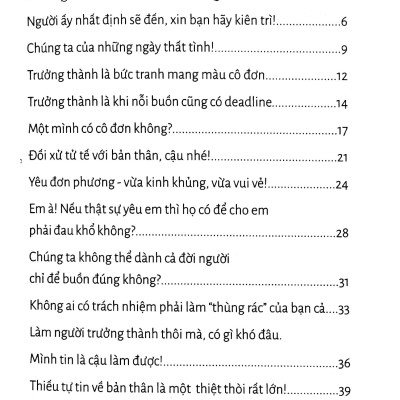 Trưởng Thành Là Khi Nỗi Buồn Cũng Có Deadline