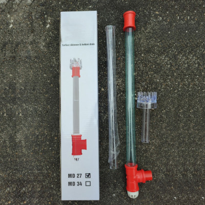 Bộ hút mặt hút đáy MD27, MD34 kèm máy bơm bể cá BY102 103 104 105 106 107 tặng 1 lọ G-bio cho cá