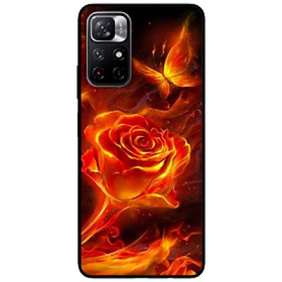 Ốp lưng dành cho Xiaomi Redmi Note 11 5G - Redmi Note 11T - Redmi Note 11S - Hoa Hồng Lửa