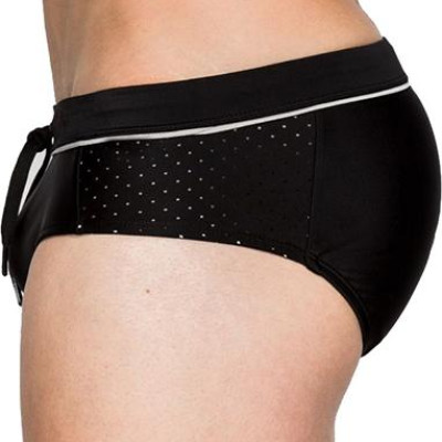 Quần bơi nam tam giác màu đen trơn, đồ bơi nam đẹp màu đen đơn giản