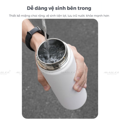 [Mẫu mới] Bình Đựng Nước Thể Thao Giữ Nhiệt Inox Không Gỉ 304 ESL-053 650ml Gắn Trên Xe Đạp/ Ô tô/ Xe Hơi Có Ống Hút - Mai Lee