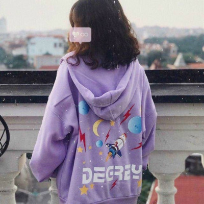 ÁO KHOÁC NỈ DÂY KÉO IN DÂY NGÂN HÀ ẤN TƯỢNG