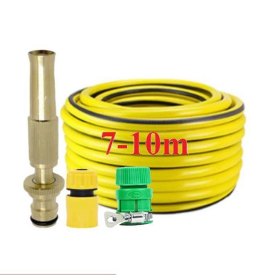  Bộ dây vòi xịt nước rửa xe, tưới cây . tăng áp 3 lần, loại 7m, 10m 206587 cút sập, nối PE