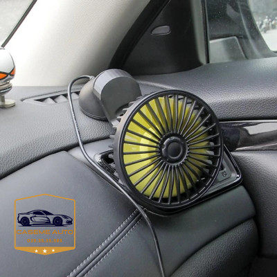 Quạt máy đơn mini gắn taplo và kính xe ô tô F403. Công suất 5W - Hàng Nhập Khẩu