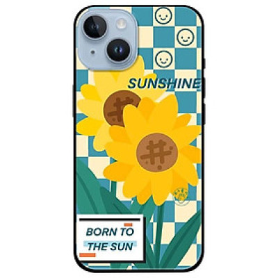 Ốp lưng dành cho Iphone 14 - Iphone 14 Plus - Iphone 14 Pro - Iphone 14 Pro Max - Hướng Dương Nền Sọc