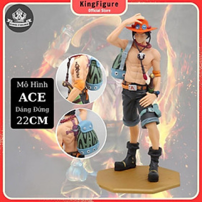 Mô Hình ACE Dáng Đứng Đeo Balo 22CM Mô hình One Piece Cao Cấp, Figure Mô Hình Anmie One Piece Luffy Vua Hải Tặc