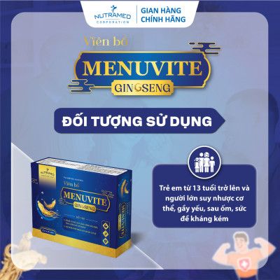 Viên uống Menuvite Ginseng hỗ trợ nâng cao sức đề kháng, bồi bổ cơ thể (30 viên) - Nutramed