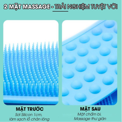 DÂY ĐAI TẮM CHÀ LƯNG, CỌ LƯNG SILICON MASSAGE TẨY DA CHẾT