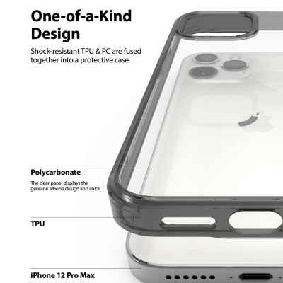 Ốp lưng chống sốc hàng hiệu Ringke Fusion cho iPhone 12 series - Hàng nhập khẩu