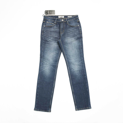 Quần Jeans Nam Cao Cấp HUNTER X-RAYS Form Slimfit Thun Màu Xanh Đậm Phủ Dơ Bụi D27