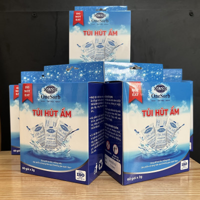 Gói Hút Ẩm CemacoSG Hộp hút ẩm 60 gói x 3g đạt tiêu chuẩn ISO 9001:2015 Hàng Chính Hãng