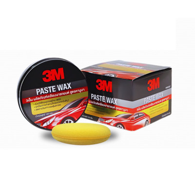 Sáp đánh bóng sơn xe ô tô cao cấp (Paste Wax) 3M 150g PN39526LT - Có tặng kèm mút đánh bóng, làm bóng sơn xe, hiệu quả lâu dài