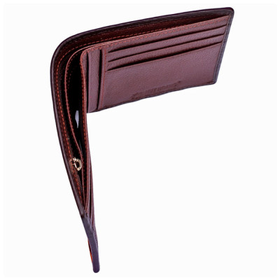 Ví Nam Da Cá Sấu Gai Lưng Huy Hoàng HT2212 (12.5 x 10 cm) - Vàng