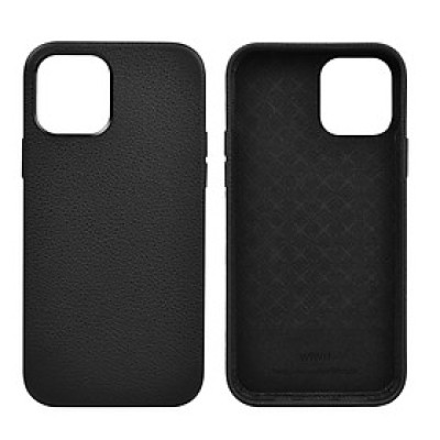 Ốp Da Wiwu Calfskin Phone Case Dành Cho Iphone 13 Promax Chất Liệu Da Bê, Chống Nước, Chống Để Lại Vân Tay - Hàng Chính Hãng