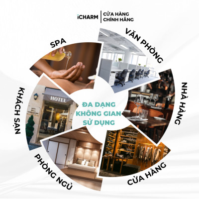 Tinh dầu xông phòng 500ml, 1 Lít - Tinh dầu thiên nhiên nguyên chất, đuổi muỗi iCHARM