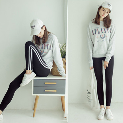 Quần legging tập Yoga kẻ sọc ôm cực đẹp (Xám)