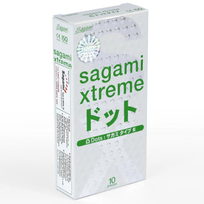 Bao cao su Sagami White - Có gai - H10 - Chính Hãng - Che Tên Sp
