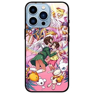 Ốp lưng dành cho Iphone 13 Mini - Iphone 13 - Iphone 13 Pro -  Iphone 13 Pro Max - Anime Hai Cô Gái Và Pet