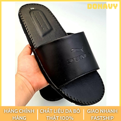 Dép quai ngang nam thời trang,may full quai chắc chắn DONAVYPUMA 