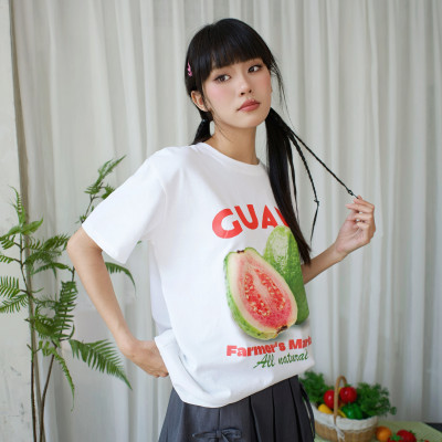 Áo thun trái cây áo quả ổi chất vải cotton thoáng mát Guava Miều Est.2013