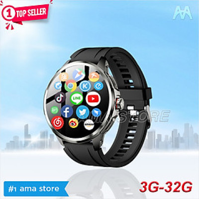 Đồng hồ Thông minh AMA Watch H99 dung lượng cao lắp sim nghe gọi độc lập + kết nối bluetooth nhận thông báo camera xoay có CHPlay Tải App Hàng Chính Hãng