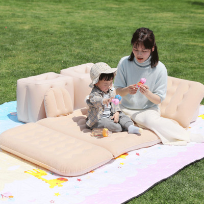 [THANH LÝ] NỆM GIƯỜNG Ô TÔ 4 5 7 Chỗ Thành Chắn Bảo Vệ An Toàn Trẻ Em | Thiết Kế Gợn Sóng, Chóng Nóng Lưng