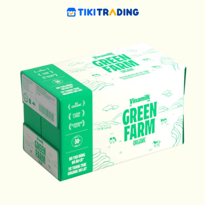 Thùng 12 Hộp Sữa Tươi Tiệt Trùng Vinamilk 100% Organic Không Đường (1lít)